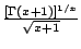 $\frac{[\Gamma(x+1)]^{1/x}}{%
\sqrt{x+1}}$