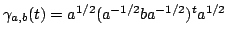 $ gamma_{a,b}(t)=a^{1/2}(a^{-1/2}b a^{-1/2})^t a^{1/2}$