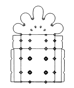 Geometrical scheme of Reims Cathedral choir