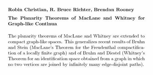 Plain TeX source file for the abstract.
