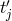 t&prime; j