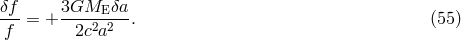 &delta;f- 3GME---&delta;a f = + 2c2a2 . (55 )