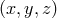 (x,y,z )