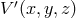&prime; V (x,y,z )