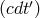 (cdt&prime;)