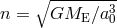 ∘ -------3- n = GME ∕a0