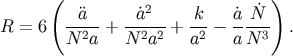 ( ) &uml;a a2 k a N R = 6 --2-+ --2-2-+ -2-- ----3 . N a N a a a N