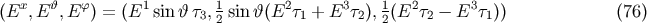 (Ex, Eh, Ef) = (E1 sin ht3, 1 sin h(E2t1 + E3t2), 1(E2t2 - E3t1)) (76) 2 2