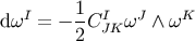 I 1- I J K dw = - 2C JK w /\ w