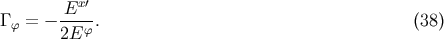 -Ex'- Gf = - 2Ef . (38)