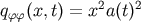 q (x,t) = x2a(t)2 ff