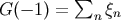sum G( - 1) = n qn