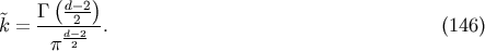 (d-2) ~ G---2--- k = pd-22 . (146)