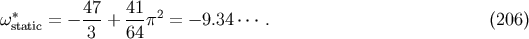 * 47- 41- 2 w static = - 3 + 64p = -9.34 .... (206)