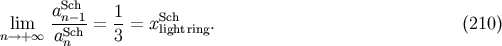 aSch lim -n-1-= 1-= xSlcighhtring. (210) n--&amp;gt;+ oo aScnh 3
