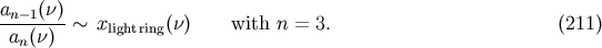 a (n) -n-1----~ xlightring(n) with n = 3. (211) an(n)