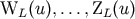 WL(u), ...,ZL(u)