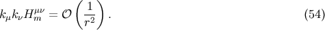 ( ) kmknHmnm = O -1 . (54) r2