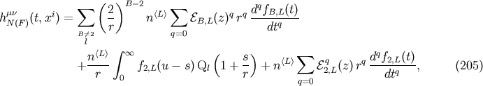 &amp;#x2211; &amp;#x0028; 2 &amp;#x0029;B &amp;#x2212;2 &amp;#x2211; dqf &amp;#x0028;t&amp;#x0029; h&amp;#x03BC;N&amp;#x03BD;&amp;#x0028;F&amp;#x0029;&amp;#x0028;t,xi&amp;#x0029; = -- n&amp;#x27E8;L&amp;#x27E9; &amp;#x2130;B,L&amp;#x0028;z&amp;#x0029;q rq---B,L--- B&amp;#x2044;=2 r q=0 dtq l n&amp;#x27E8;L&amp;#x27E9;&amp;#x222B; &amp;#x221E; &amp;#x0028; s &amp;#x0029; &amp;#x27E8;L&amp;#x27E9;&amp;#x2211; q q dqf2,L&amp;#x0028;t&amp;#x0029; + ---- f2,L&amp;#x0028;u &amp;#x2212; s&amp;#x0029;Ql 1 + -- + n &amp;#x2130;2,L&amp;#x0028;z&amp;#x0029; r -----q--, &amp;#x0028;205 &amp;#x0029; r 0 r q=0 dt