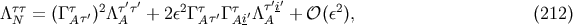 &amp;#x03C4;&amp;#x03C4; &amp;#x03C4; 2 &amp;#x03C4;&amp;#x2032;&amp;#x03C4;&amp;#x2032; 2 &amp;#x03C4; &amp;#x03C4; &amp;#x03C4;&amp;#x2032;i&amp;#x2032; 2 &amp;#x039B;N = &amp;#x0028;&amp;#x0393;A &amp;#x03C4;&amp;#x2032;&amp;#x0029; &amp;#x039B;A + 2&amp;#x03B5; &amp;#x0393;A &amp;#x03C4;&amp;#x2032;&amp;#x0393; Ai&amp;#x2032;&amp;#x039B; A + &amp;#x1D4AA; &amp;#x0028;&amp;#x03B5; &amp;#x0029;, &amp;#x0028;212 &amp;#x0029;