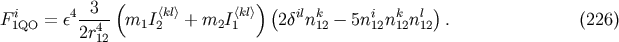 3 &amp;#x0028; &amp;#x0029; &amp;#x0028; &amp;#x0029; F1iQO = &amp;#x03B5;4--4- m1I2&amp;#x27E8;kl&amp;#x27E9;+ m2I &amp;#x27E8;1kl&amp;#x27E9; 2&amp;#x03B4;ilnk12 &amp;#x2212; 5ni12nk12nl12 . &amp;#x0028;226 &amp;#x0029; 2r12
