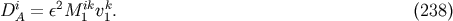 i 2 ik k D A = &amp;#x03B5; M 1 v1. &amp;#x0028;238 &amp;#x0029;