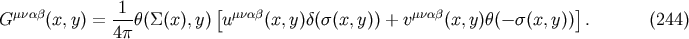 &amp;#x03BC;&amp;#x03BD;&amp;#x03B1;&amp;#x03B2; -1- &amp;#x005B; &amp;#x03BC;&amp;#x03BD;&amp;#x03B1;&amp;#x03B2; &amp;#x03BC;&amp;#x03BD;&amp;#x03B1;&amp;#x03B2; &amp;#x005D; G &amp;#x0028;x,y&amp;#x0029; = 4&amp;#x03C0; &amp;#x03B8;&amp;#x0028;&amp;#x03A3; &amp;#x0028;x &amp;#x0029;,y&amp;#x0029; u &amp;#x0028;x,y &amp;#x0029;&amp;#x03B4;&amp;#x0028;&amp;#x03C3; &amp;#x0028;x,y&amp;#x0029;&amp;#x0029; + v &amp;#x0028;x,y&amp;#x0029;&amp;#x03B8;&amp;#x0028;&amp;#x2212; &amp;#x03C3;&amp;#x0028;x,y&amp;#x0029;&amp;#x0029; . &amp;#x0028;244 &amp;#x0029;