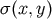 &#x03C3; &#x0028;x,y&#x0029;