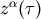 z&#x03B1;&#x0028;&#x03C4;&#x0029;