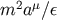2 &#x03BC; m a &#x2215; &#x03B5;