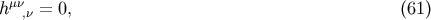 h &amp;#x03BC;&amp;#x03BD;,&amp;#x03BD; = 0, &amp;#x0028;61 &amp;#x0029;
