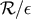 &#x211B; &#x2215;&#x03B5;
