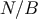 N &#x2215;B