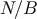 N &#x2215;B