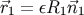 &#x20D7;r1 = &#x03B5;R1 &#x20D7;n1