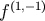 f &#x0028;1,&#x2212;1&#x0029;