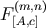 F &#x0028;m,n&#x0029; &#x005B;A,c&#x005D;