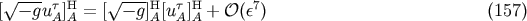 --- --- &amp;#x005B;&amp;#x221A; &amp;#x2212; gu &amp;#x03C4;&amp;#x005D;H = &amp;#x005B;&amp;#x221A; &amp;#x2212; g &amp;#x005D;H &amp;#x005B;u&amp;#x03C4; &amp;#x005D;H + &amp;#x1D4AA; &amp;#x0028;&amp;#x03B5;7&amp;#x0029; &amp;#x0028;157 &amp;#x0029; A A A A A