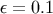 &#x03B5; = 0.1