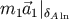 m1 &#x20D7;a1&#x007C;&#x03B4;Aln