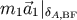 m1 &#x20D7;a1&#x007C;&#x03B4;A,BF