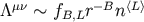&#x039B;&#x03BC;&#x03BD; &#x223C; fB,Lr&#x2212; Bn&#x27E8;L&#x27E9;