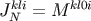 J kNli= M kl0i