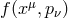 f (xμ,pν)