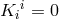 K i = 0 i