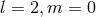 l = 2, m = 0