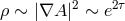 2 2τ ρ ∼ |∇A | ∼ e