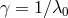 γ = 1∕λ0
