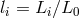li = Li∕L0