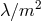 λ ∕m2